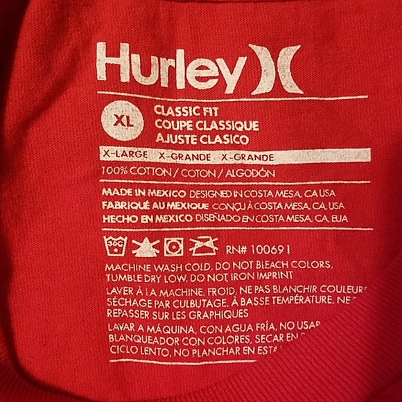 Hurley Classic fit long sleeve tshirt. - Picture 4 of 5